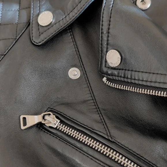 Express Quilted Moto Faux Leather Jacket - Picture 5 of 16